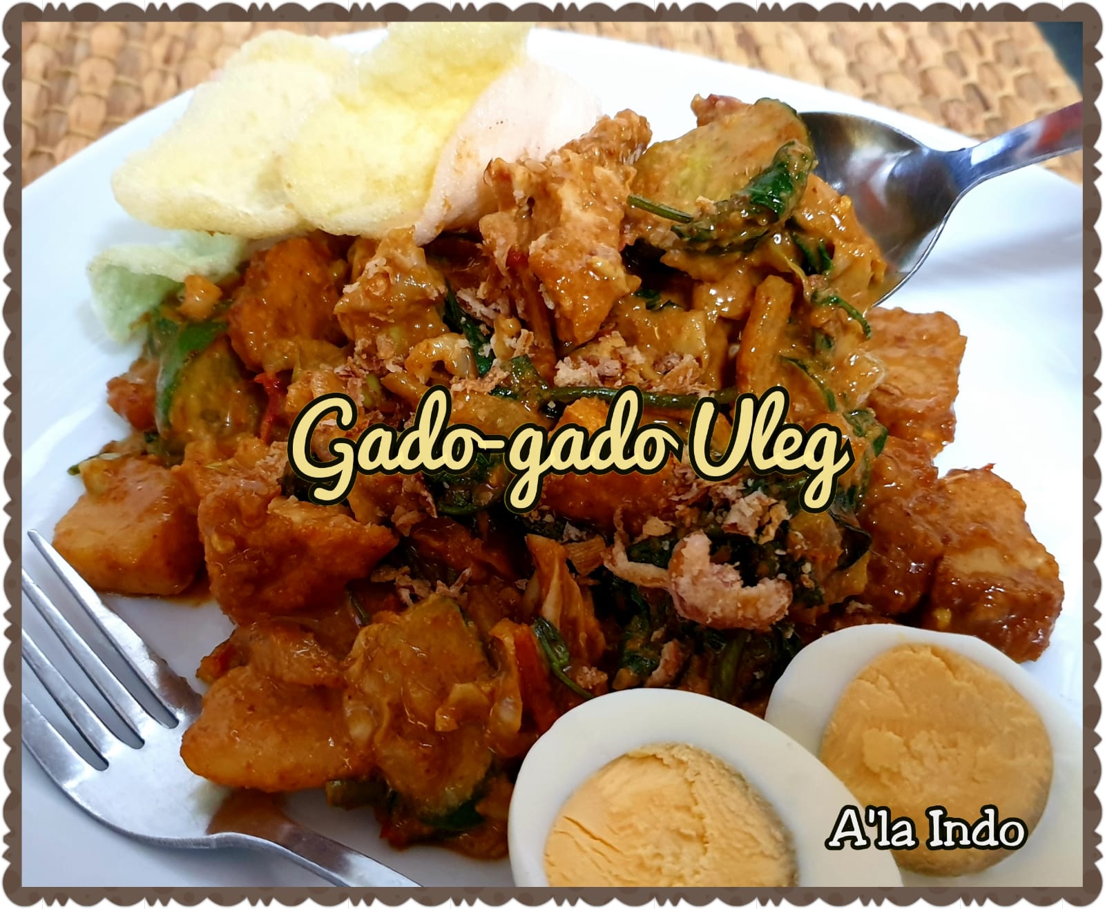 Gado Gado Uleg (include Telur Rebus &Krupuk) by A'la Indo - Pasar Makan