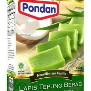 Pondan Lapis Tepung Beras 400Gr (Rice Layer Cake Mix)