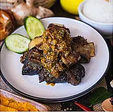Iga Bumbu Woku Shalom (Beef ribs with manado's chilli sauce)