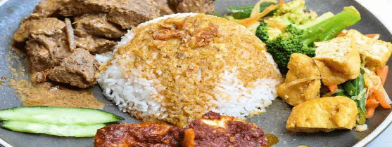 Nasi Campur Rendang Beef- by Killiney Kopitiam