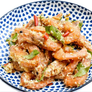 Salted Egg Prawn on rice - by Killiney Kopitiam