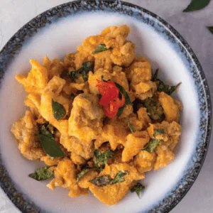 Salted Egg Chicken on rice -  by Killiney Kopitiam