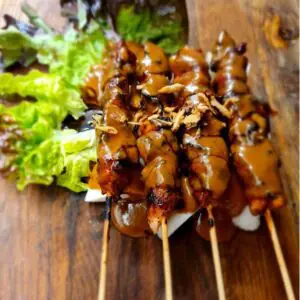 Sate Ayam (Grilled Chicken Skewers) 4 Sticks