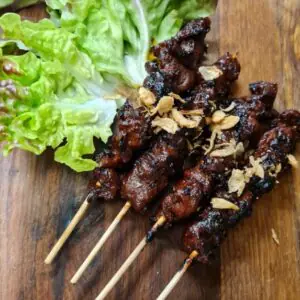 Sate Babi (Grilled Pork Skewers) 4 Sticks