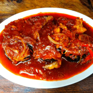 Terong Balado (Eggplant served in Chilli&Sweet Soya Sauce)
