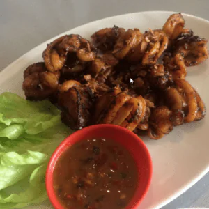 Cumi Goreng/ Bakar (Deep Fried/Grilled Marinated Squid)