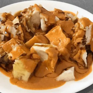 Siomay Ikan/Batagor (Steamed or Fried Fish Dim Sum served with Peanut Sauce)