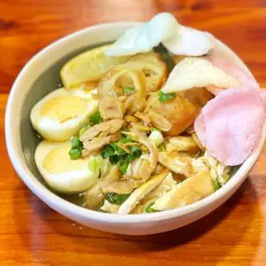 Bubur Ayam Abang-Abang (Chicken Porridge Streetfood style) by Growers Cafe