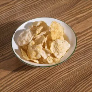 Emping/Melinjo Bitter cracker by Ria Ayam Penyet