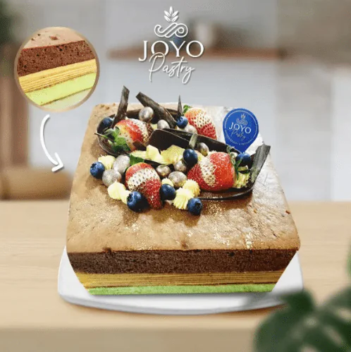 Lapis Surabaya Pandan Mix Lapis Legit (Spekkoek Pandan Mix) - Grab & Go