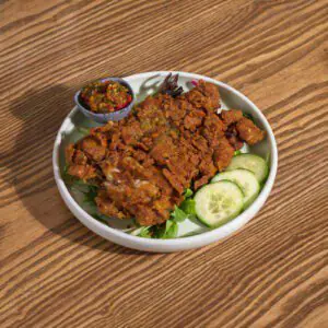 Ayam Geprek (Battered Fried Chicken with sambal garlic)) by Ria Ayam Penyet