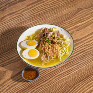 Soto Ayam (Turmeric Chicken Soup) by Ria Ayam Penyet