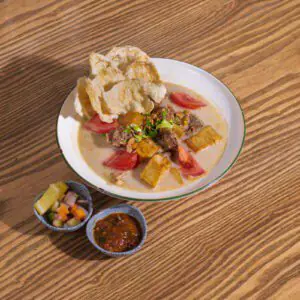 Soto Betawi (Coconut Beef Soup) by Ria Ayam Penyet