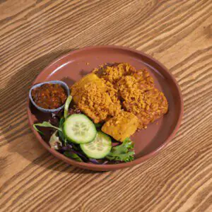 Tahu Tempe Penyet (Smashed Tofu and Tempeh) by Ria Ayam Penyet